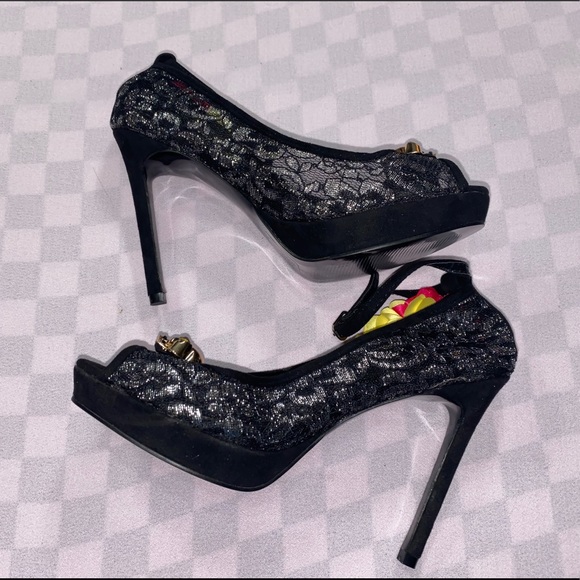 Rare Highest Heel Skull and Flower Heels Halloween - Picture 7 of 9